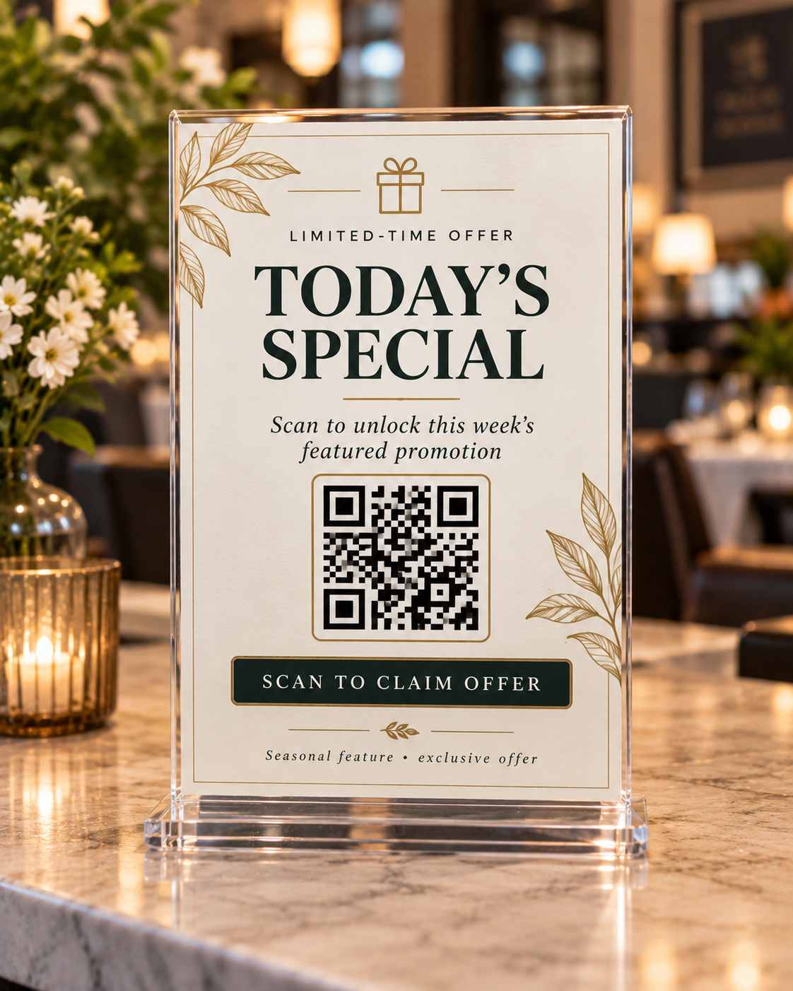 Promo QR sign